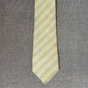 Vineyard Vines Yellow Nautical Rope Silk Tie USA